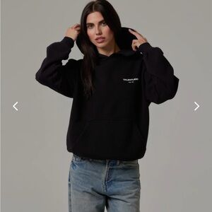 Talentless Black Circle Logo Hoodie